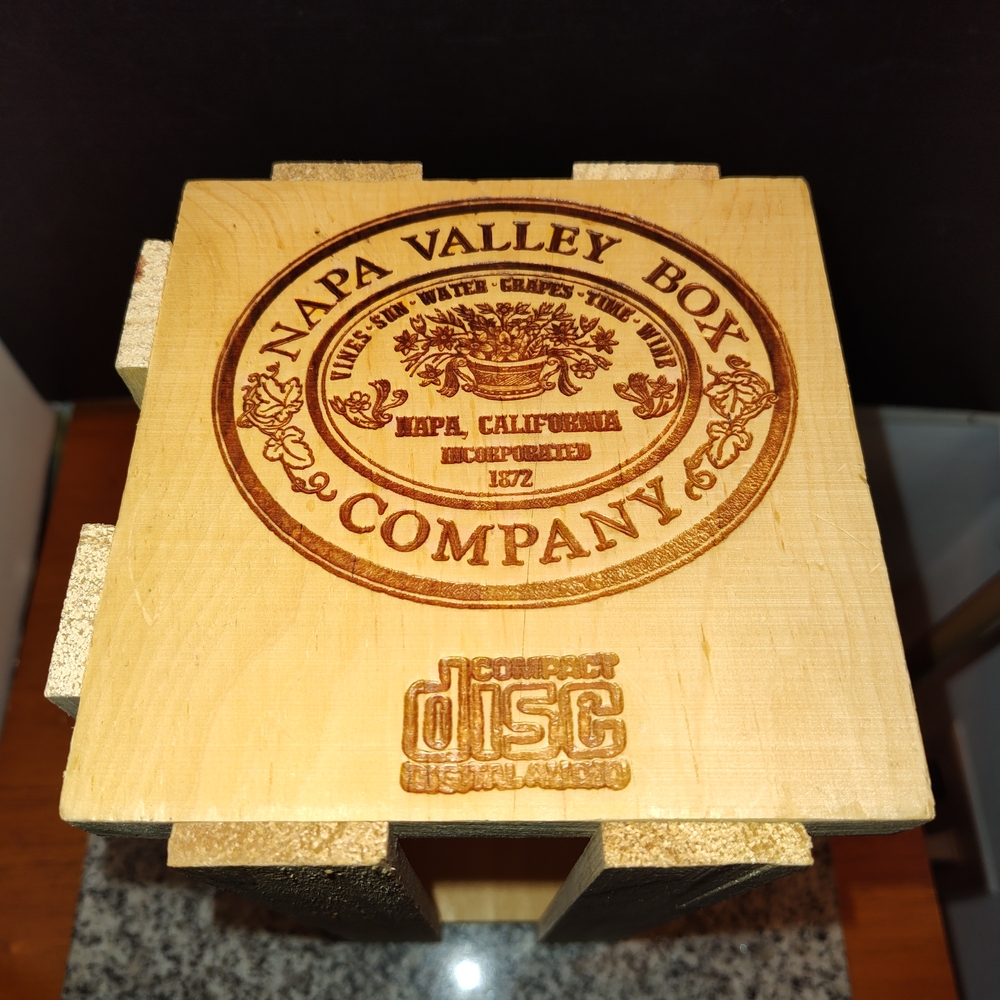 Napa Valley Box Company Wooden CD Holder